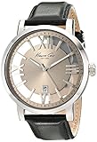 Kenneth Cole New York Men's KC8011 See-Through Analog Display Japanese Quartz Black Watch