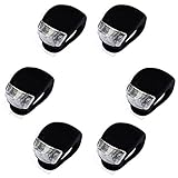 InnoLife- 6Pcs Set Silicone Waterproof Super Frog LED Bicycle bike Head Front Rear Light (Black)