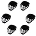 InnoLife- 6Pcs Set Silicone Waterproof Super Frog LED Bicycle bike Head Front Light (Black)