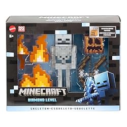 Mattel Minecraft Diamond Level Skeleton Action