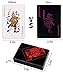 Joyoldelf Waterproof PVC Poker Playing Cards, Deck of Card with Black Backing in Box Great Gift for Family Party BBQ Game (Red)