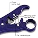 TRENDnet Universal Stripping and Cutting Tool, RG59/6/11/7, UTP, STP, CAT5, 4P/6P/8P, Flat & Round Cables, Adjustable Blade Depth, TC-CT70,Blue