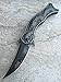 Dark Side Blades Knife Stone Wash Titanium Fantasy Dragon Knife- Stone Wash