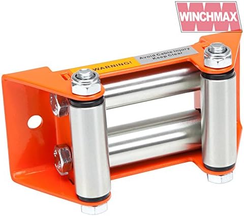 Roller Fairlead For up to 4000lb Winches. 123mm Mounting Hole Centres