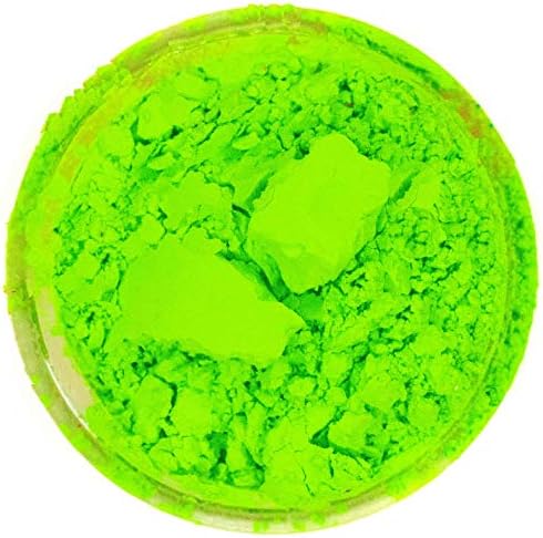 BLAZZING STARZ Neon Green Eyeshadow Pigment Fluorescent UV Reactive Very Pigmented Colorful Vivid Vibrant Party Festival Rave (Radioactive)