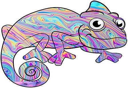 Vinyl Junkie GraphicsLizard Sticker (tie dye)