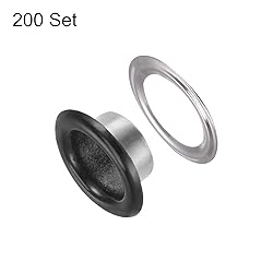 HARFINGTON 200 Set Color Round Grommets 8mm