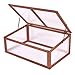 Portable Wooden Green House Cold Frame Garden Raised Plants Bed Protection