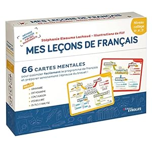 Français collège Mes leçons de Français : 66 cartes mentales pour assimiler facilement le programme de français et préparer sereinement l’épreuve du brevet