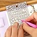 Metal Drawing Templates,JoyTong Digital Stainless Steel Multifunctional Planner Stencils with 60 Apertures