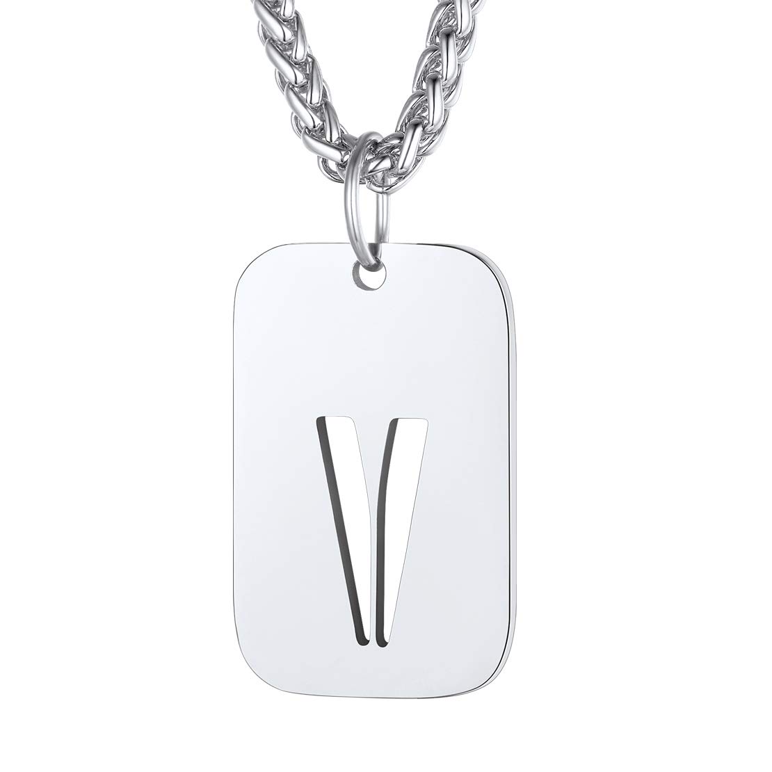 FindChic Necklace Tags Initial Letter Pendant Necklace — image 1