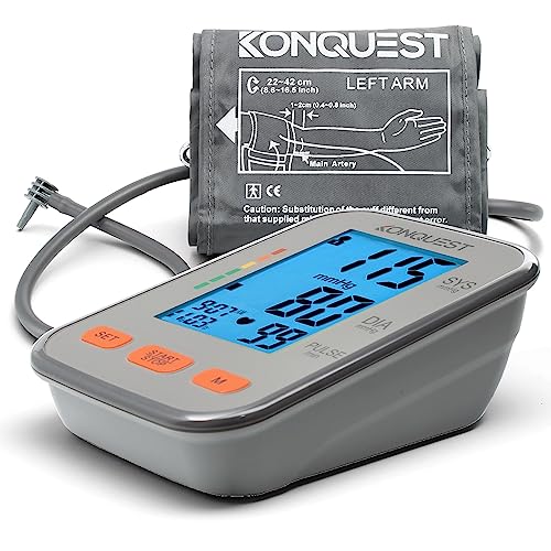 Konquest Automatic Upper Arm Blood Pressure Monitor, Adjustable 8 ½