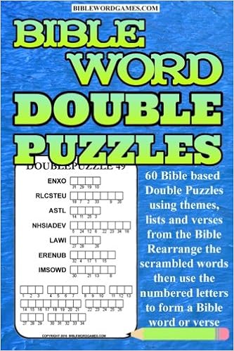 Bible Word Double Puzzles Vol 1 60 Bible Themed Scrambled Word And Bible Verses Puzzles Watson Gary W Amazon Com Books