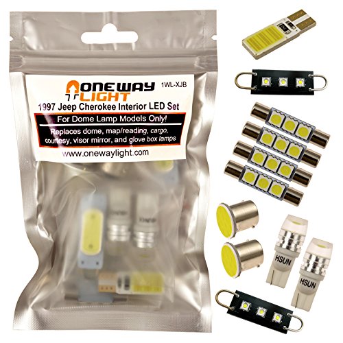 One Way Light 1997 Jeep Cherokee XJ Interior LED Light Set Dome Lamp Model 1WL-XJB