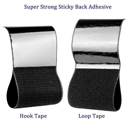 4'' Self Adhesive Hook and Loop 5 Foot Tape Fastener Sticky Back (Black) ... (4 inch by 5 Feet) - Thumbnail 7