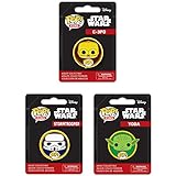Funko POP! Pin Star Wars Set of 3 - Yoda, C-3PO & Stormtrooper