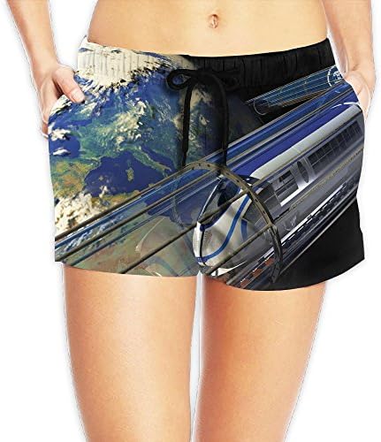 Women's Space Travel Gifts Summer Swimming Board Shorts Athletic Swimsuit Shorts For Women
