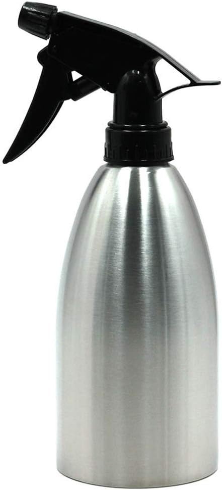 YUnnuopromi 500ml Stainless Steel Watering Can, Plant Spray Bottle Mist Kettle Tool for Home Garden Silver 500ml