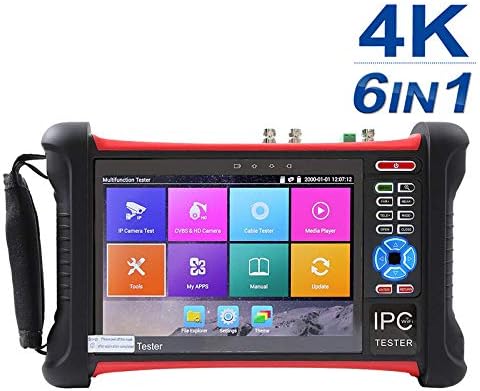 7 inch 6 in 1 1080p Retina Display IP Camera Tester, Security CCTV Tester Monitor with SDI/TVI/AHD/CVI/POE/WIFI/4K H.265/HDMI in&Out/RJ45-TDR/Firmware Update Upgraded X7-ADHS