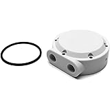 Monsoon MMRS End Cap (MMRS-SP-ZP) with Two Side-Ports and Zero End-Ports, White