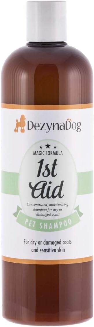 DezynaDog Magic Formula 1st Aid Medicated Dog Shampoo for Itchy Skin, Dog Shampoo Sensitive Skin, Itchy Dog Shampoo