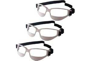 BOOGE 3 Packs Adjustable Sports Dribble Specs, Basketball Dribbling Glasses No Look Eye Goggles Basketball Training Aid