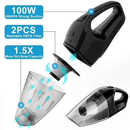 Silipower Handheld Cordless Vacuum Cleaner, Portable Rechargeable Hand
