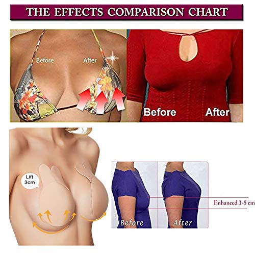 BDSMAGE Trägerloser Klebe BH Push up BH Rückenfrei Unsichtbar BH Selbstklebender Silikon Nipple Cover Damen für… – Bild 4