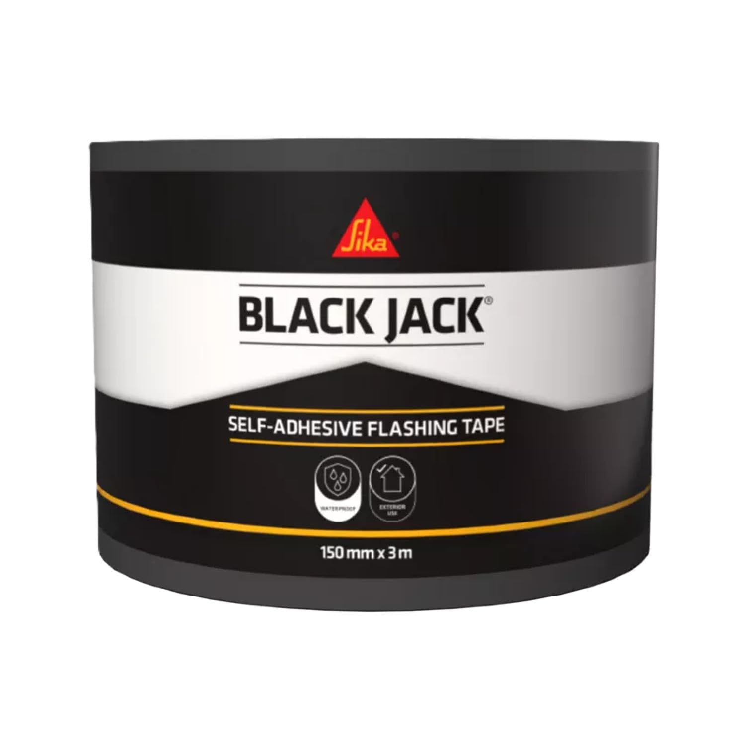 Everbuild Black Jack Strong Self Adhesive Flashing Tape – Natural Lead-Look Finish – 150mm x 3m