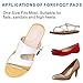 Dr. Foot's Forefoot Cushions, Ball of Foot Cushions, Metatarsal Pads for Men and Women - 4 pieces