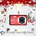 Digital Camera, Vmotal FHD 1080P Digital Camera for Kids Camera 8X Digital Zoom, Compact Point and Shoot Camera Portable Small Camera for Teens Students Boys Girls Seniors(Red)
