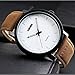 Classic Mens Analog Quartz Watch Unique Business Casual Simple Waterproof Leather Band Dress Wrist Watch