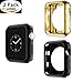 Apple Watch 42mm Case , Sfmn 2-Pack Soft Plating TPU Cover Case for Apple Watch Series 2 / Series 1 42MM (42mm Black+Gold)