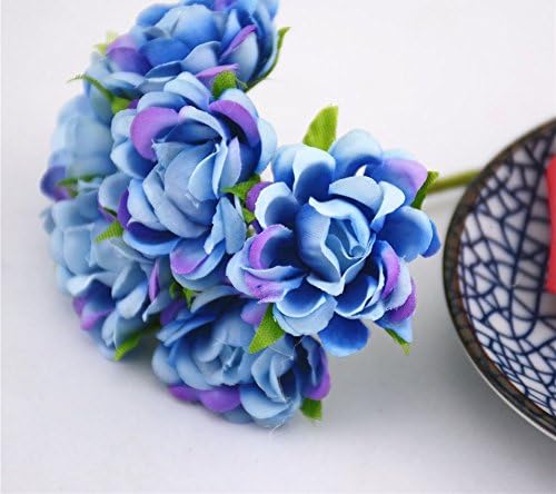 6 PCS/lot Silk Rose Artificial Flower Bouquet For Wedding Home Decoration Marriage Flores Clothing Hats Accessories Rosa Flowers
