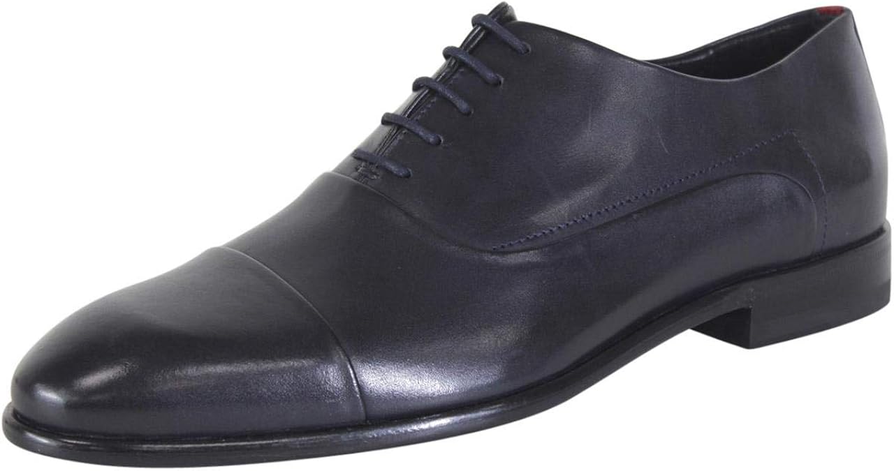 hugo boss plain toe leather derby