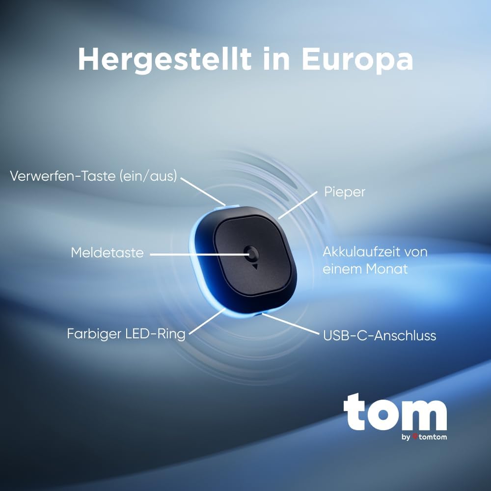 TomTom Verkehrs-Assistent Tom [Neue Software März ’26] (Radarkamerawarnungen, Warnungen vor Staus, Hindernissen und Geschwindigkeitsüberschreitungen, kompatibel mit CarPlay und Android Auto) 8