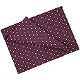 Master FAB Cotton Fabric by The Yard for Sewing DIY Crafting Fashion Design Printed Floral Washable Cloth Bundles Voile;Full Width cuttable39 x 55inches (100x140cm) (Beige Dots on Crimson)