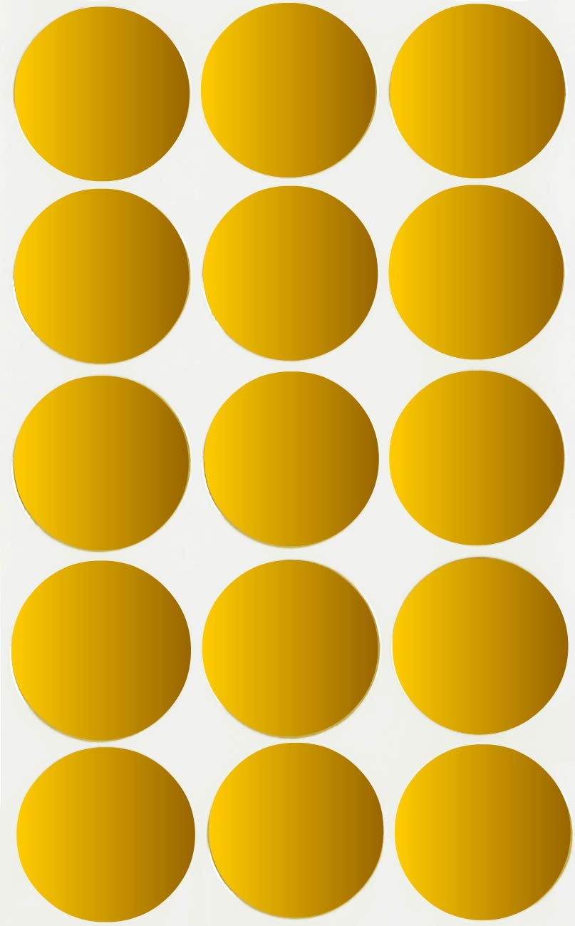 Royal Green Gold Foil Dot Sticker Adhesive Labels 30mm (1.25 inch) - Stickers Seals for Weddings, Graduations, Anniversary - 750 Pack