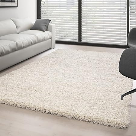 Carpettex Teppich Tapis Shaggy A Poils Longs Couleur Unique