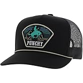 Hooey Cavvy Punchy Trucker Hat for Men – Adjustable Snapback Mesh Baseball Cap - Western Work & Casual Wear Breathable Mesh