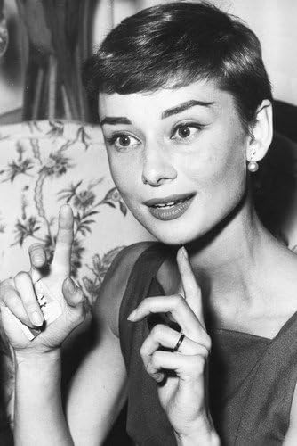 Audrey Hepburn Smiling Pose Short Hair 24x36 Poster At Amazon S