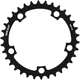 BUCKLOS 110BCD Road Bike Double Chainrings Aluminum 5 Bolts with Pin | Round Bicycle Chainring 50T 34T 52T 36T 53T 39T Fits 8 9 10 11 Speed Chains