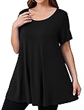 JollieLovin Women Plus Size Short Sleeve Summer