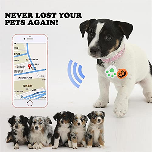 GPS Locator Pet Smart GPS Tracker Mini Anti-Lost Waterproof Bluetooth Locator Tracer for Pet Dog Cat Kids Car Wallet Key Collar Accessories(Green)