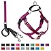 2 Hounds Design Freedom No Pull Dog Harness, Adjustable Harness and Leash Set, Easy Walking & Comfortable Control, Fits Small, Medium & Large Dogs, Solid Colors, Made in USA, 1