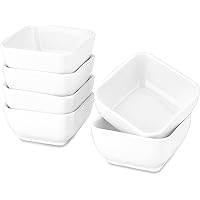 DELLING Ultra-Strong 3 Oz Ceramic Dip Bowls Set, White Dipping Sauce Bowls/Dishes for Tomato Sauce, Soy, BBQ and other Party 
