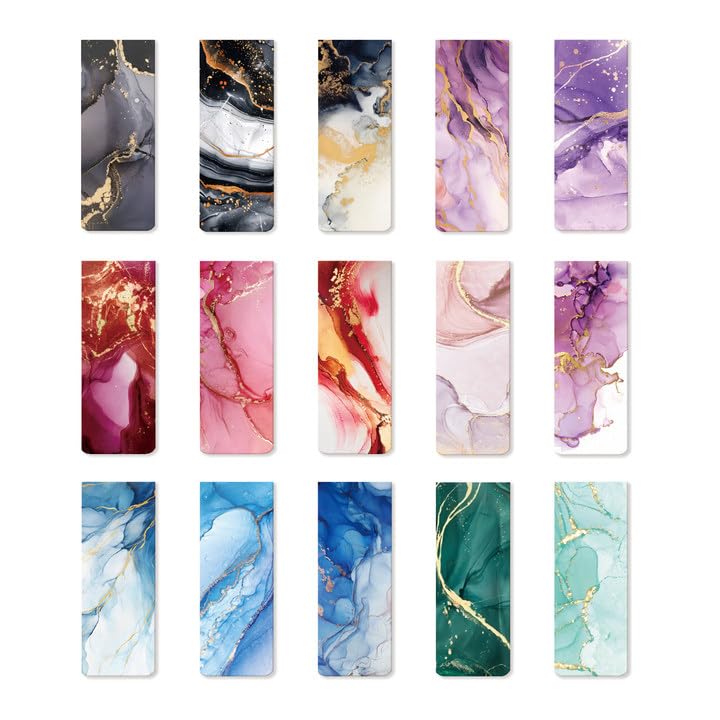 Photo 1 of 15 Pieces Bookmark, Magnetic Bookmarks for Book Lovers Women Men, Bookmarks Bulk for Reading Lovers, Magnet Bookmark Clips for Teachers Students