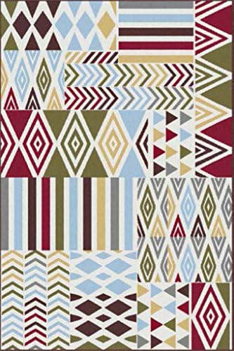 Contemporary Abstract 1056 Multi Colored Area Rug