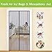 Aoocan Magnetic Screen Door - Heavy Duty mesh Door Screen and Full Frame Hook & Loop Fits Door Size up to 34