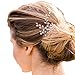 Missgace 3pcs Wedding Bridal Pearl Flower Crystal Hair Pins Clips Bridesmaid
